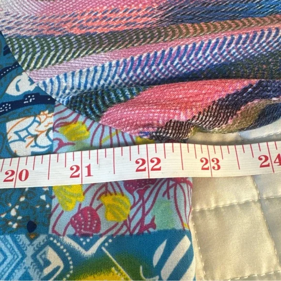 Caleaas Oversized Patchwork Embroidered Boho Blouse PL Johnny Was Style - Picture 5 of 9